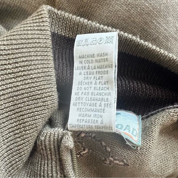 Horny Toad Men's Brown 100% Merino Wool Quarter Zip Pullover Sweater Size XL - Picture 10 of 12